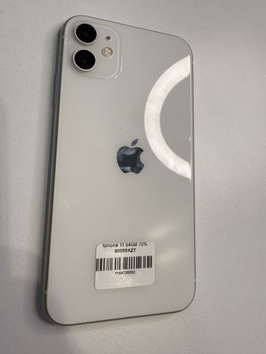 Iphone 11 White 64 GB 72% 3 месяца гарантии