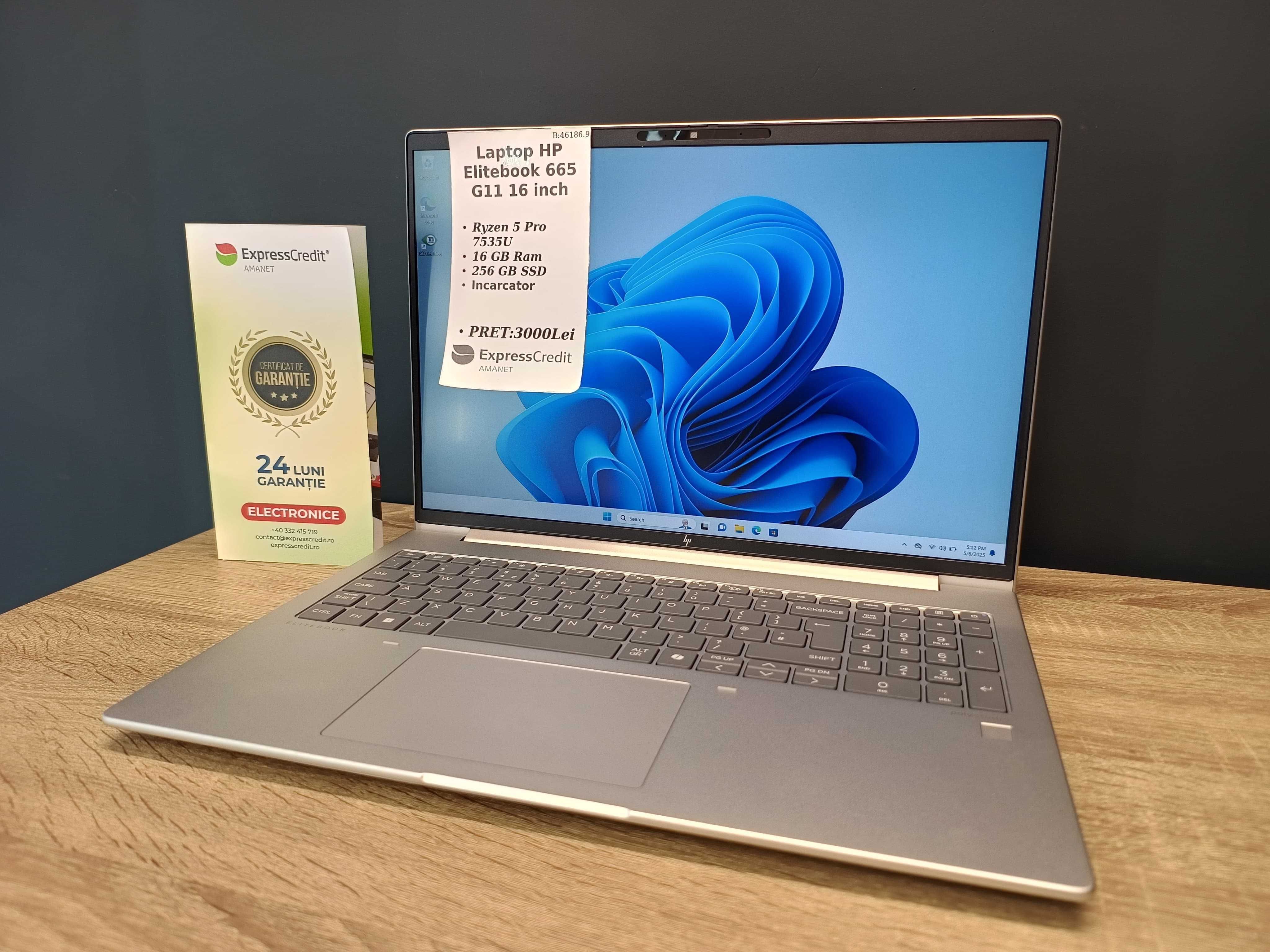 (AG51) Laptop HP Elitebook 665 G11 16 inch - Garantie 2 ani!