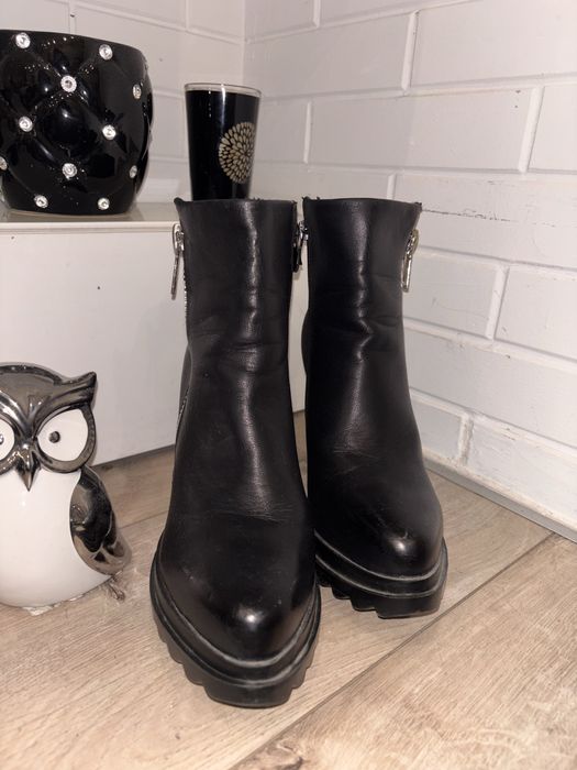 Зимни кожени боти