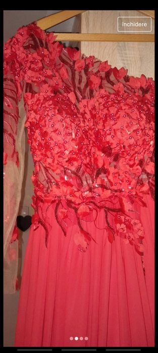 Rochie rosie de ocazie