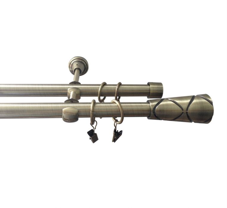 Kit galerie metal dubla auriu antic