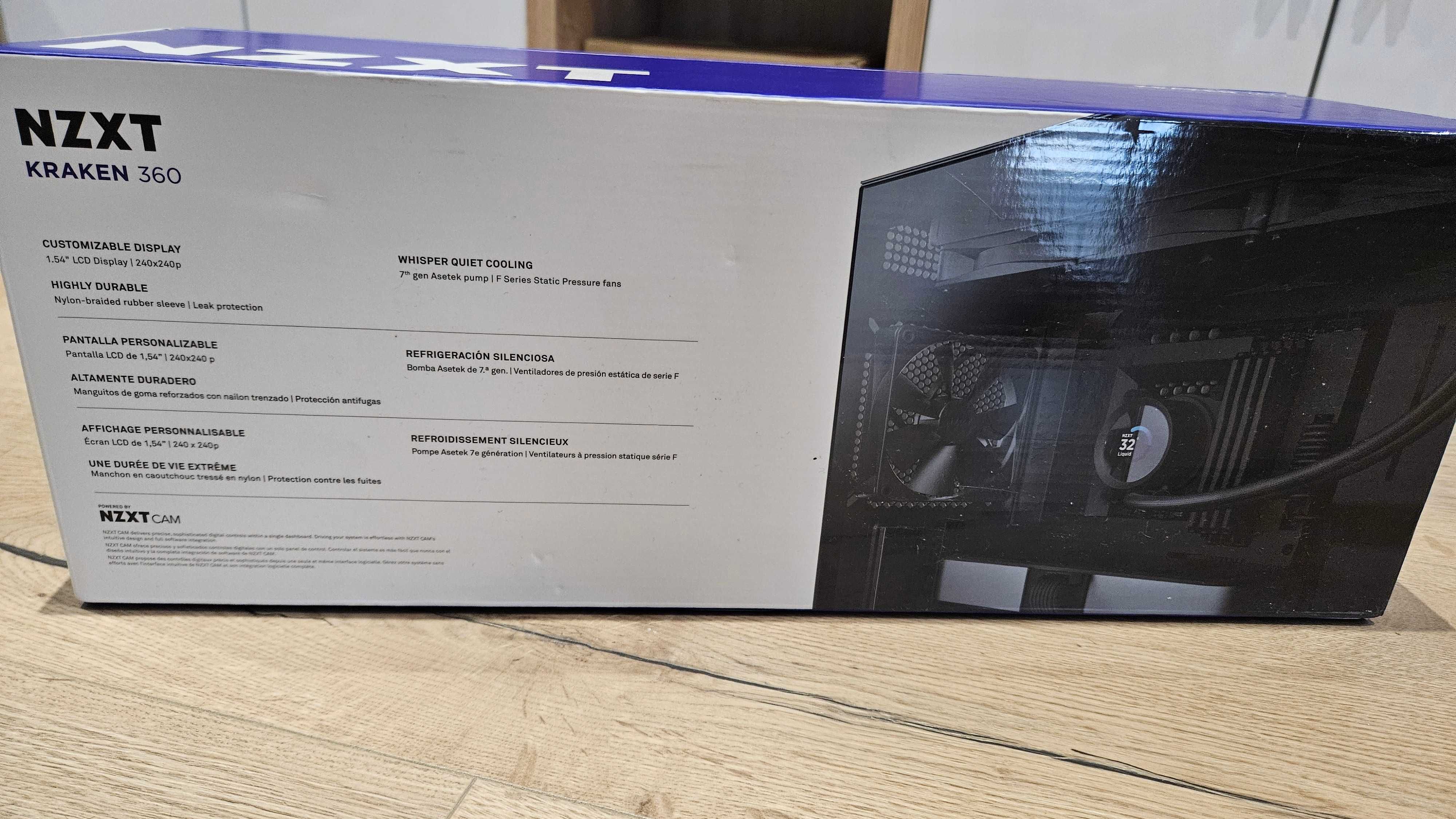 Охладител за процесор NZXT Kraken 360 Black, LCD Display