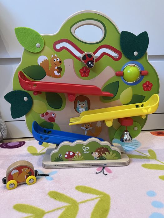 Дървена игра Hape - Железница с катерички