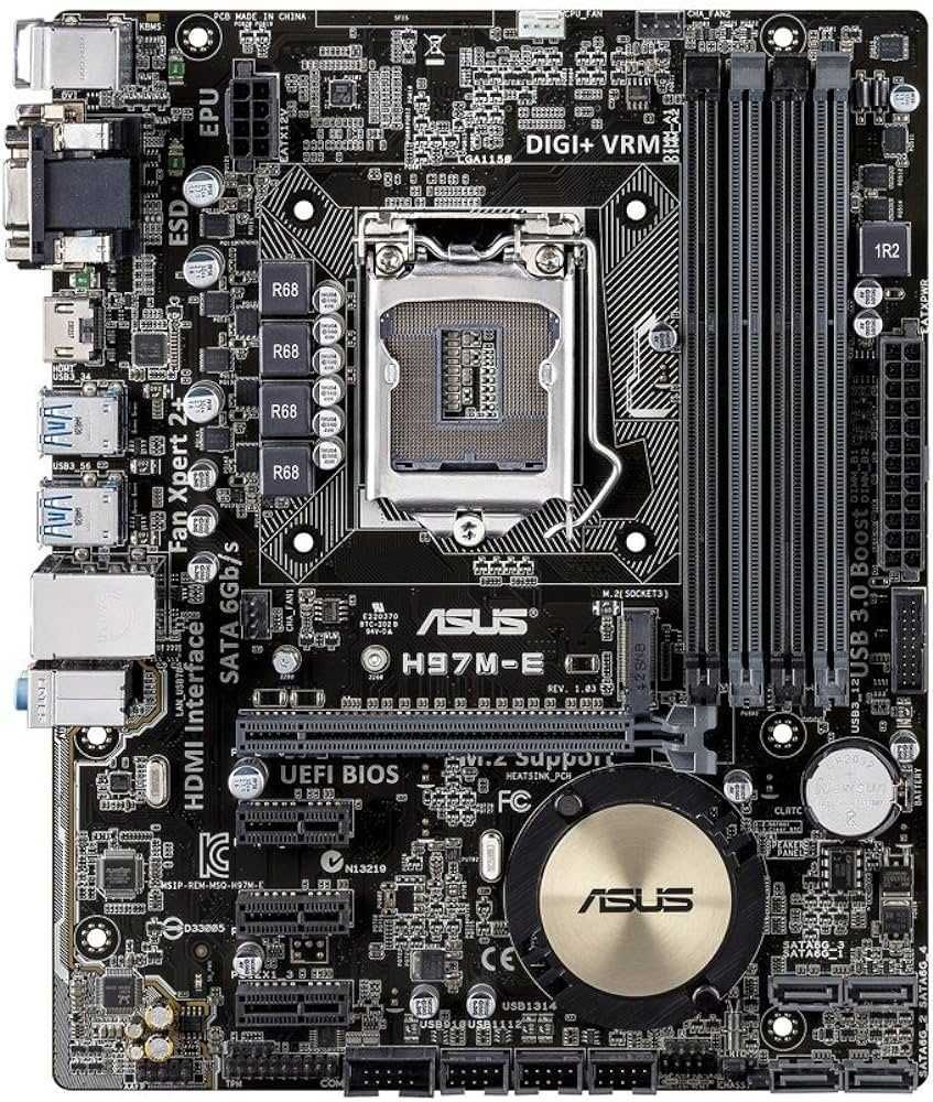 Дъно Дънна платка ASUS H97M-E M.2 1150 DDR3 OVERCLOCK