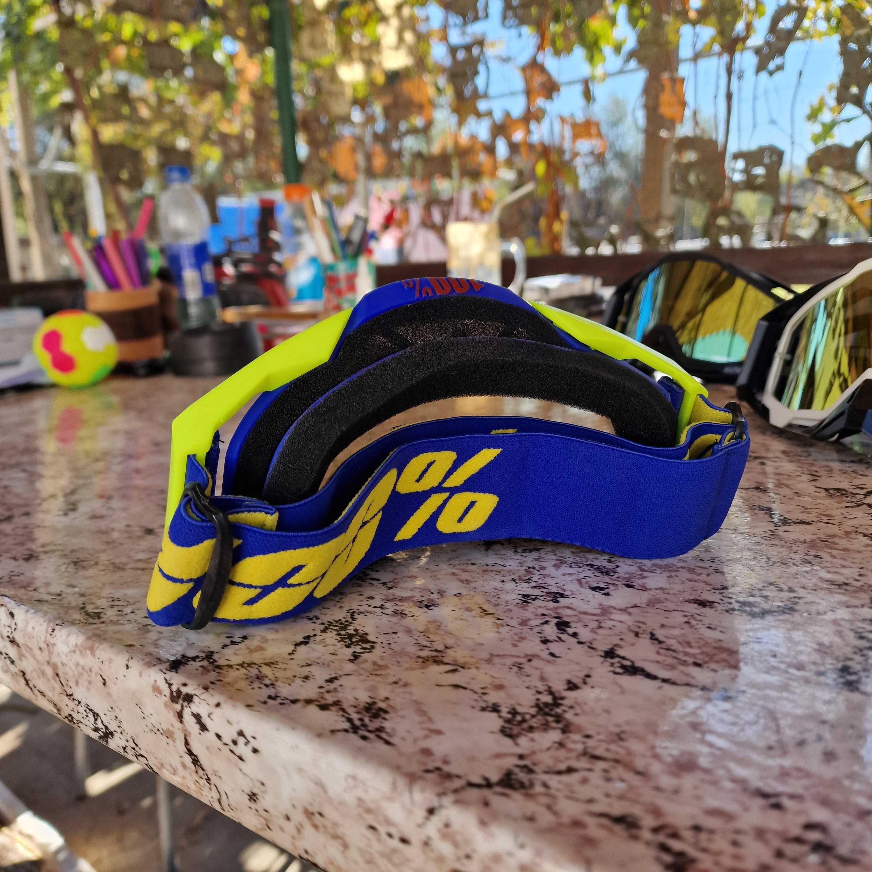 Мотокрос ендуро очила goggles гугълс за каска 100% процента gogles