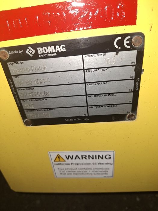 cilindru compactor bomag BW100ADM-5