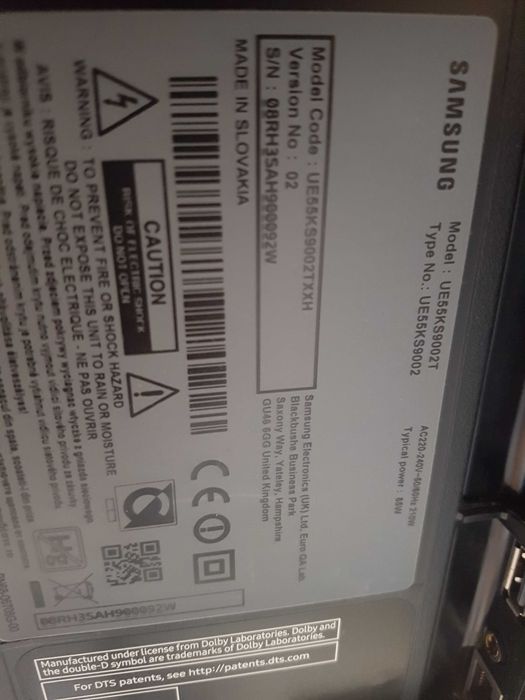 Телевизор SAMSUNG модел UE55KS9002T