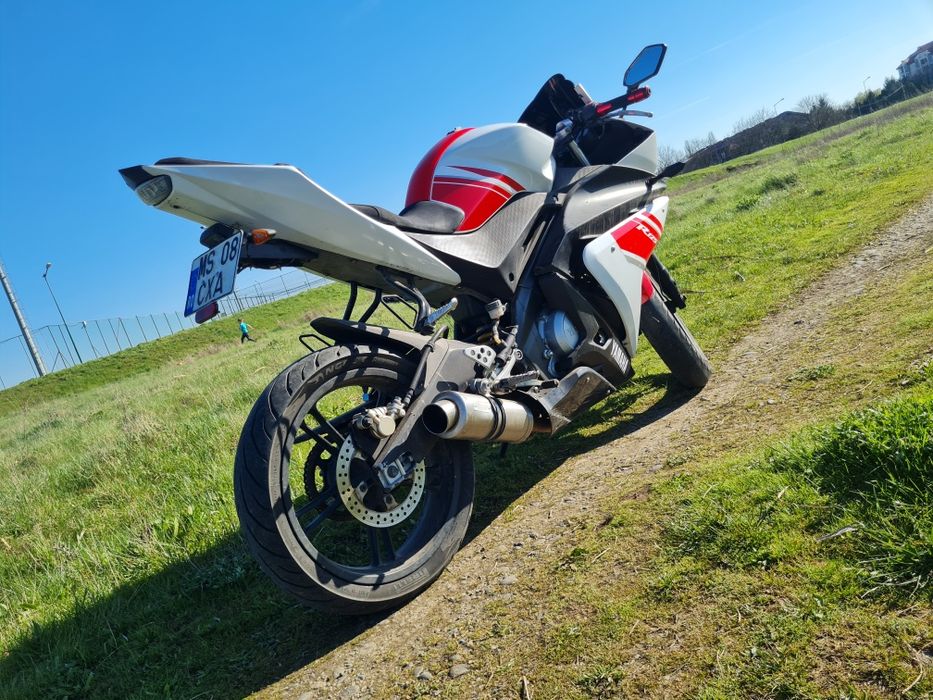 Yamaha yzf r125, 2008, A1
38.xxxkm
Cauciuc fata nou(dot 2024)

Evac