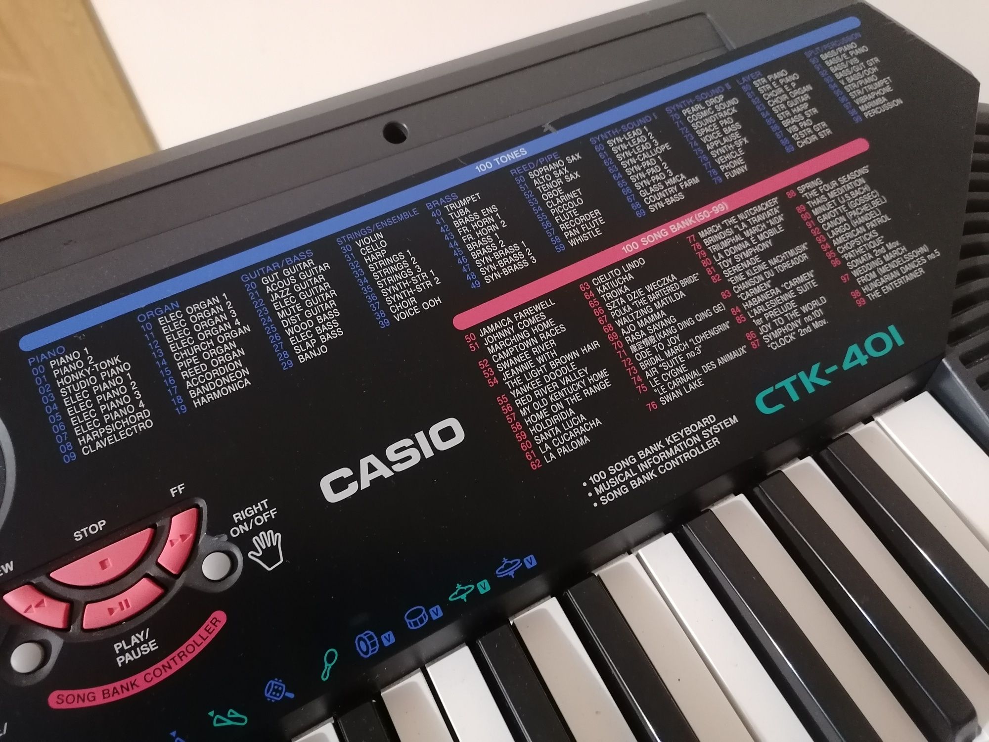 CASIO CTK-401 orga pian digital polifonic