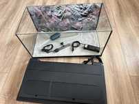 Acvariu 60/30/30 ca nou, cu accesorii