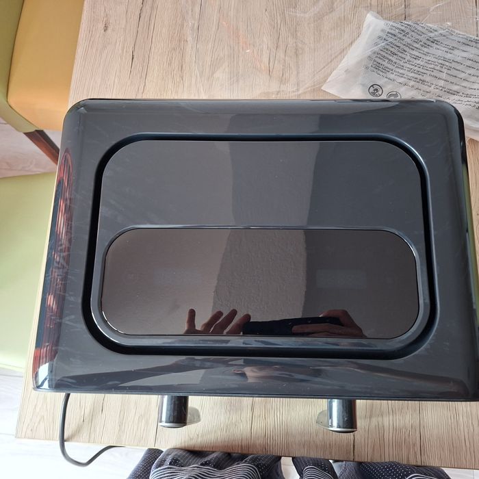 Air fryer Friteuza Morphy Richards 480020, 2 compartimente, panou tact