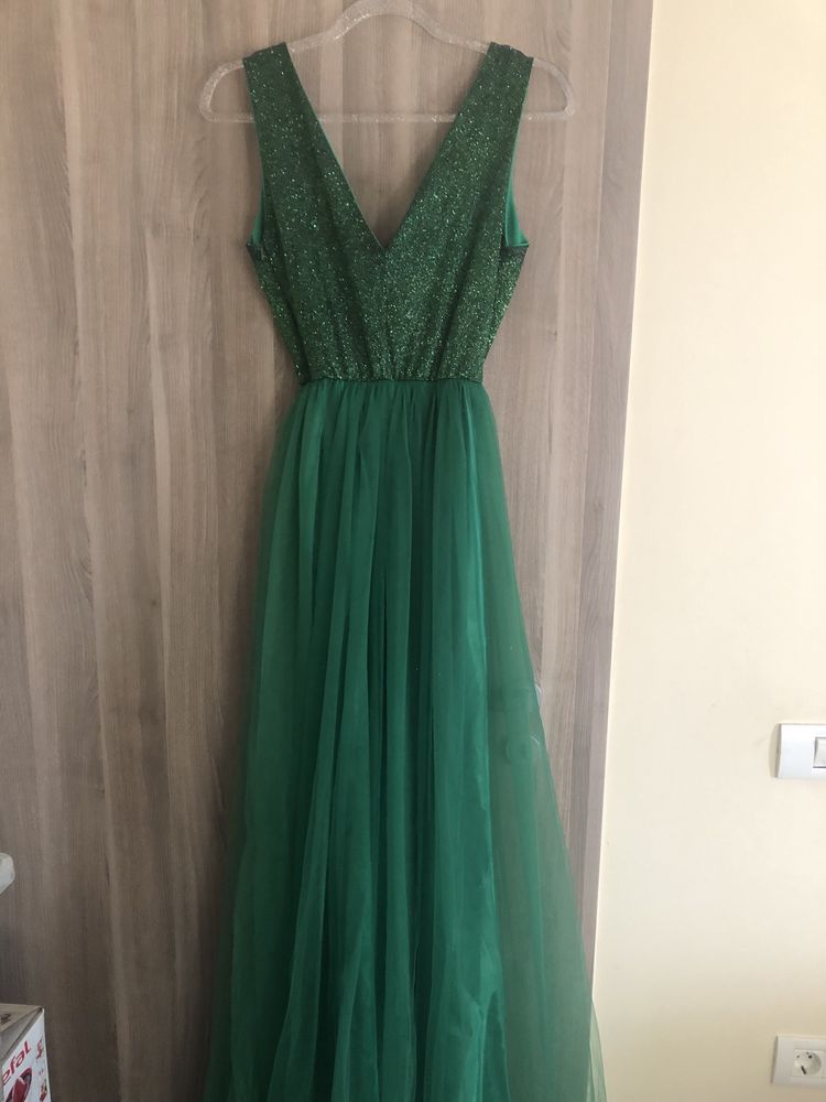 Rochie verde lunga