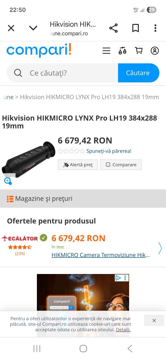 Camera termoviziune