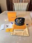 Curea Louis Vuitton Black Grid 115/120cm/Catarama Gold/Full Box