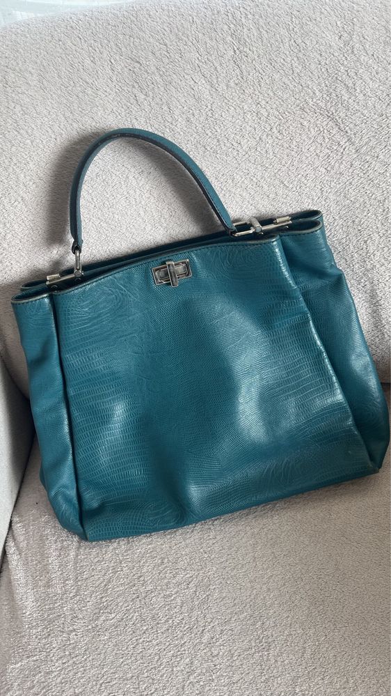 Geanta Musette turcoaz