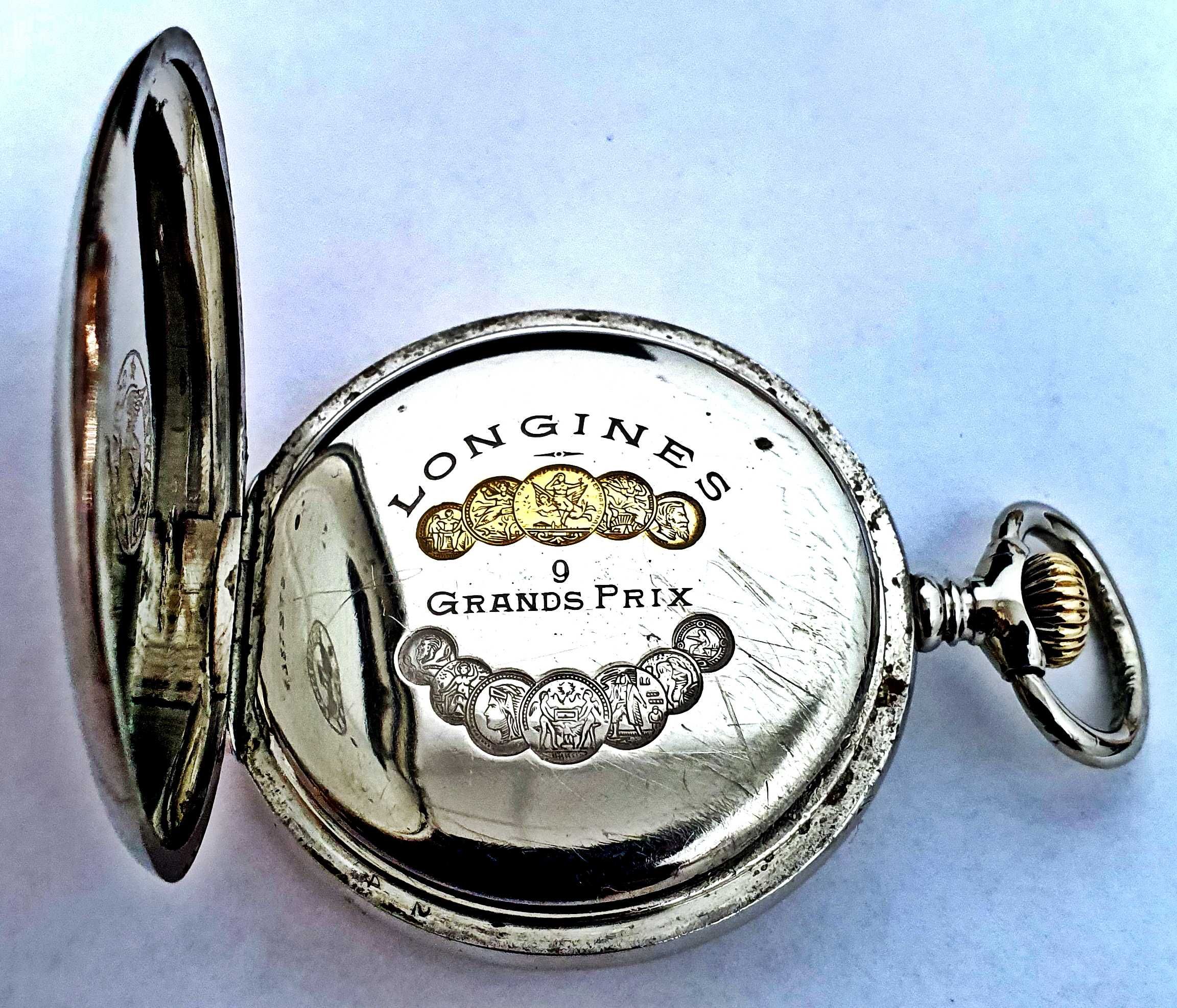ceas de buzunar Longines Grands Prix 9 de colectie, cca 1927