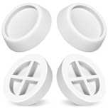 Set 4 picioruse anti-vibratii pentru electrocasnice - ALB
