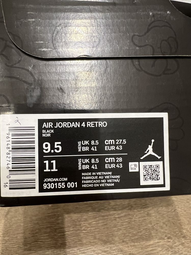 Nike air Jordan 4 kaws