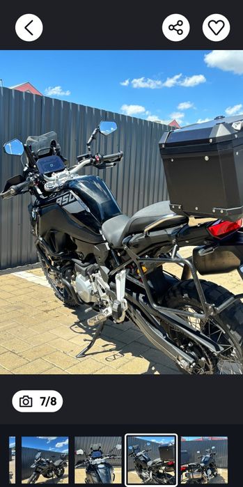BMW F850 gs triple blak 2022 in garantie