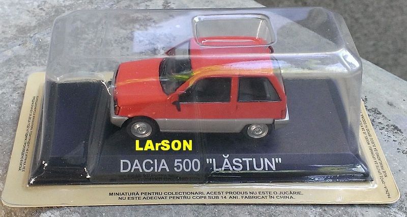 Macheta Dacia 500 LASTUN 1988 - IXO/DeAgostini Masini de Legenda 1/43