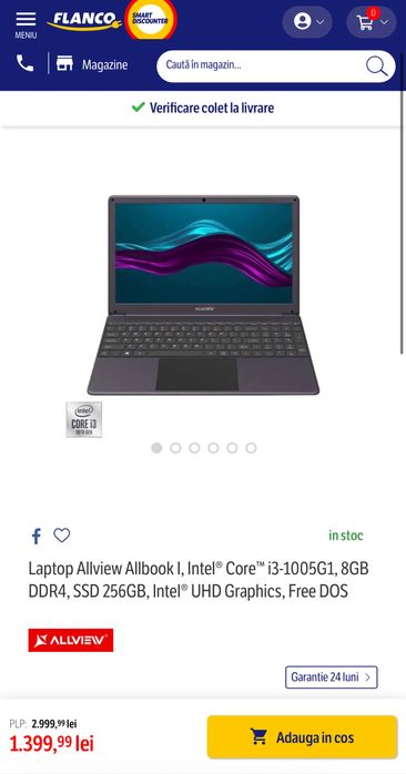 Vând Laptop Allview Allbook i3 10th