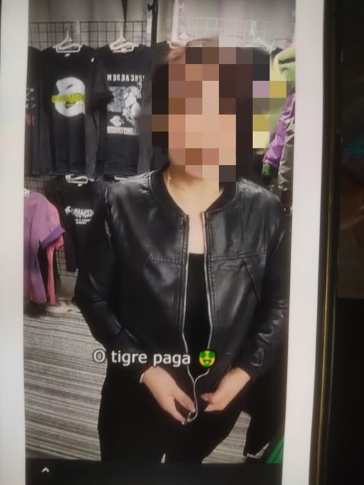 Кож куртка женская