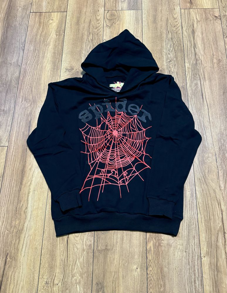 Намаление!!! Sp5der Hoodie Black/Red Web