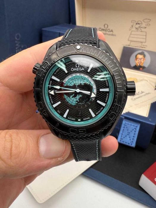 omega seamaster worldtimer black