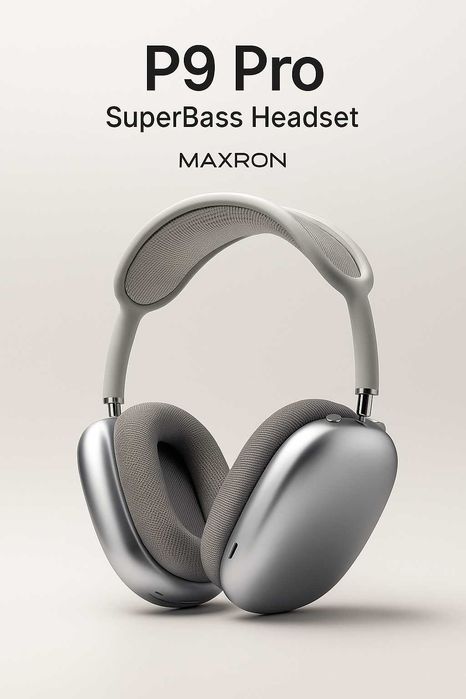 Căști wireless Maxron P9 Pro SuperBass  Bluetooth 5.3, baterie 10h