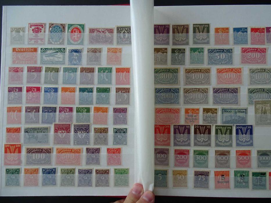 Clasor cu timbre vechi Germania Reich 1900-45, stamp/nestamp, (Lot 68)