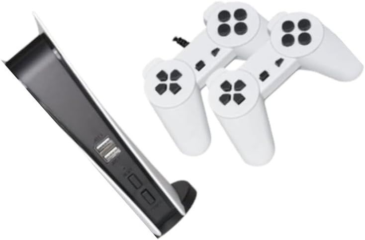 Конзола с вградени игри GS5 - 2 джойстика, 200 игри, Бял
