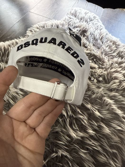 Sapca Dsquared2 alba Red Flag Premium