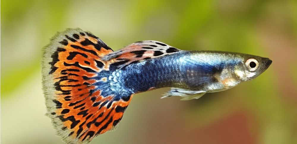 Pești guppy exotici