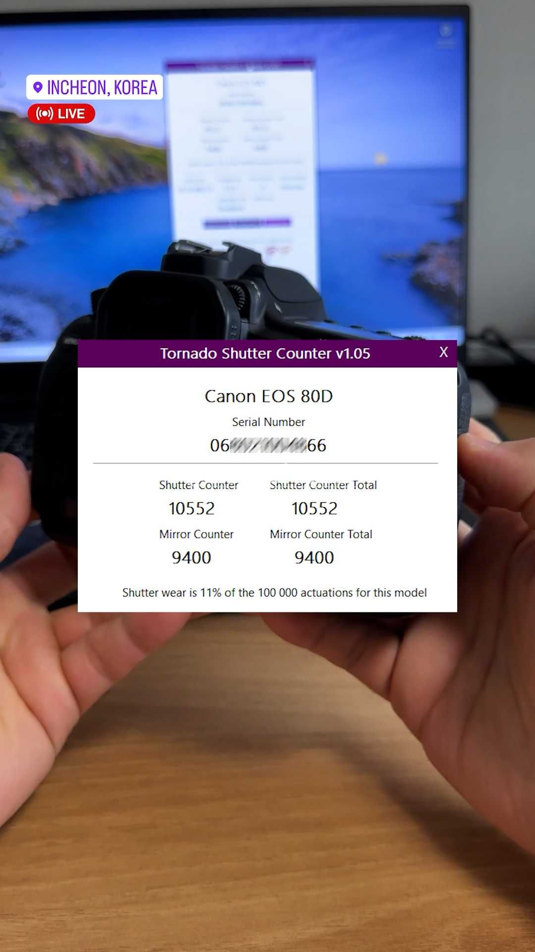 Canon EOS 80D Body: Probeg: 10.552
