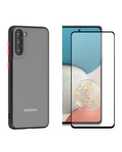 Husa Dual Case si Folie Sticla Full Privacy Samsung S21 S23 S24 FE