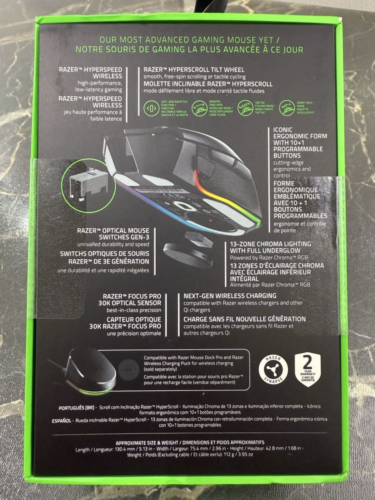Razer Basilisk V3 PRO геймерская/профессиональная  мышка