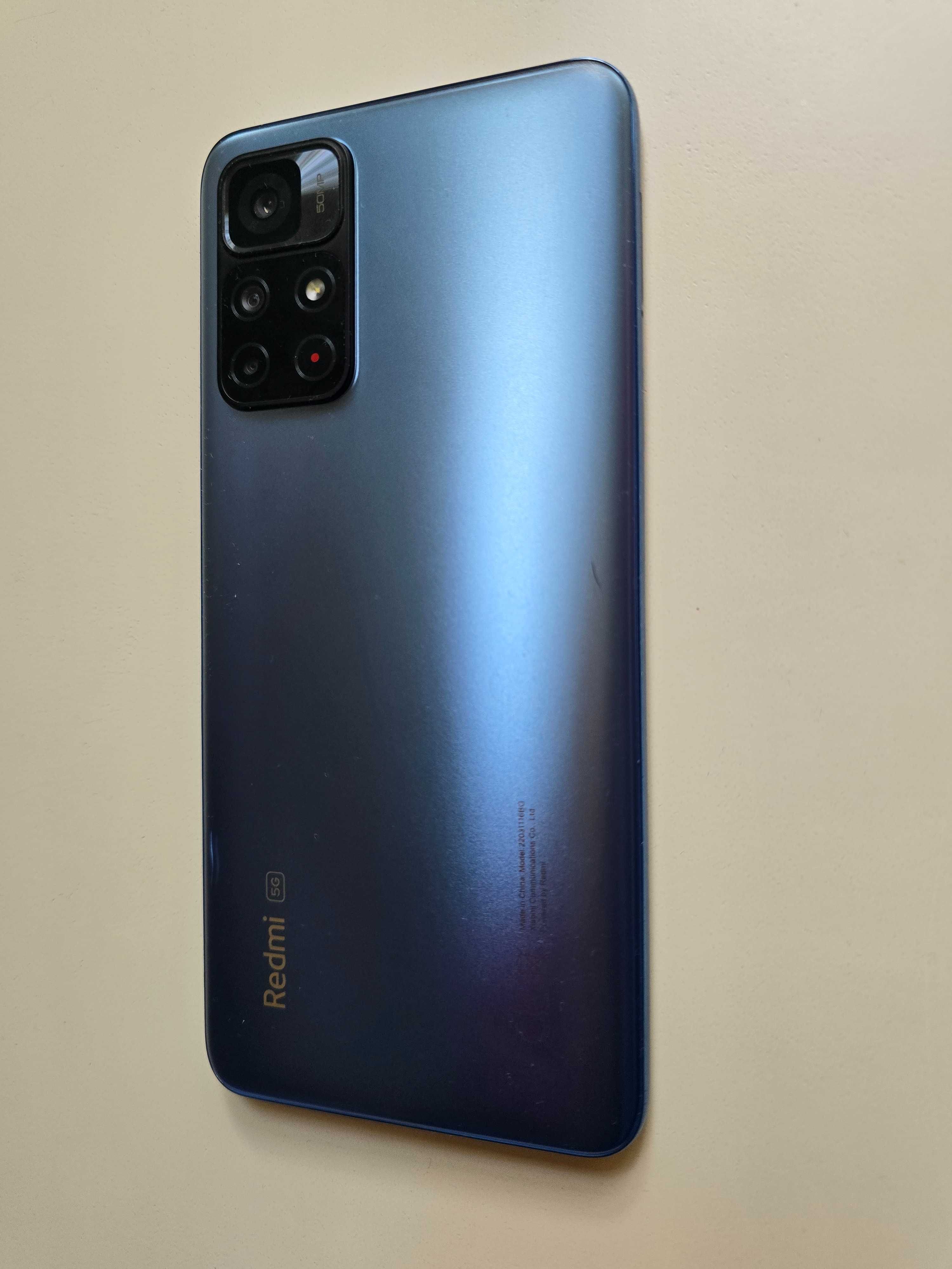 Смартфон Xiaomi Redmi Note 11S, 128GB ROM, 4GB RAM, цвят Twilight Blue