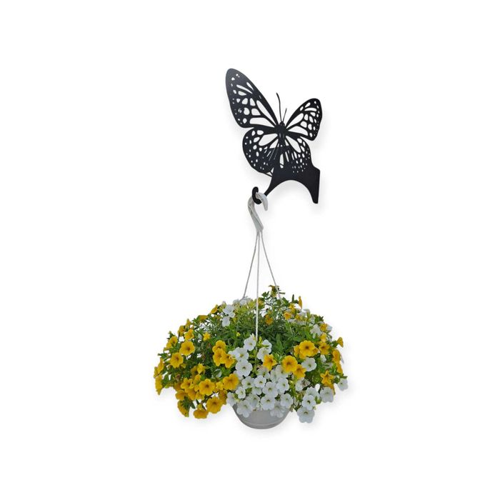Suport pentru ghiveci flori, Model fluture, metalic,