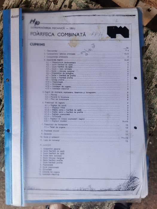 Vând mașină combinata pentru debitat materiale și profile