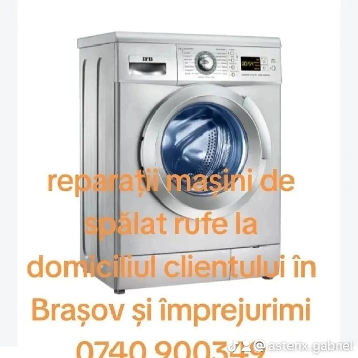 Reparații mașini de spălat rufe si vase