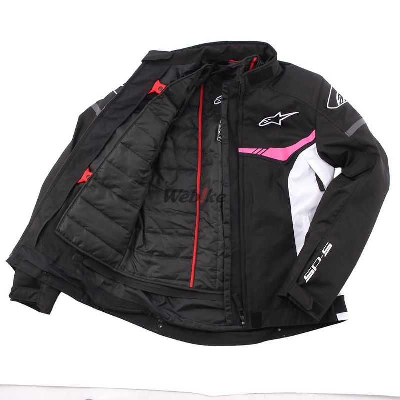 Дамско текстилно мото яке ALPINESTARST-SPS WP Black/White/Fuschia