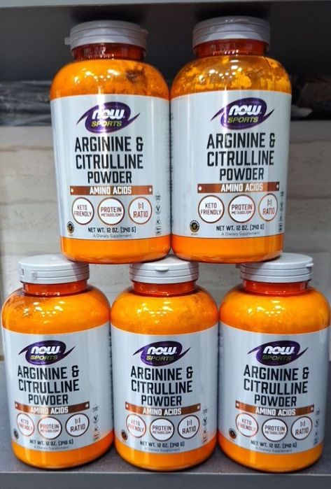 NOW Arginine + Citrulline Powder 340g – Original, Yangi