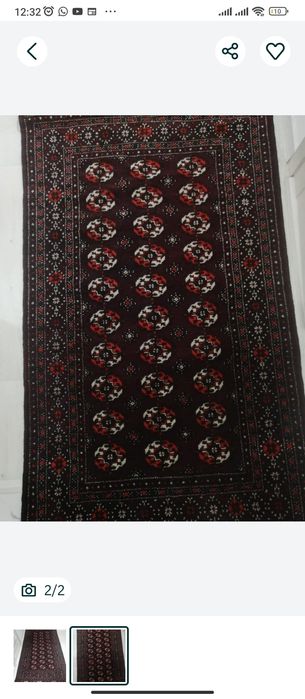 Қолдан тоқылған түрікмен кілемін кілемі