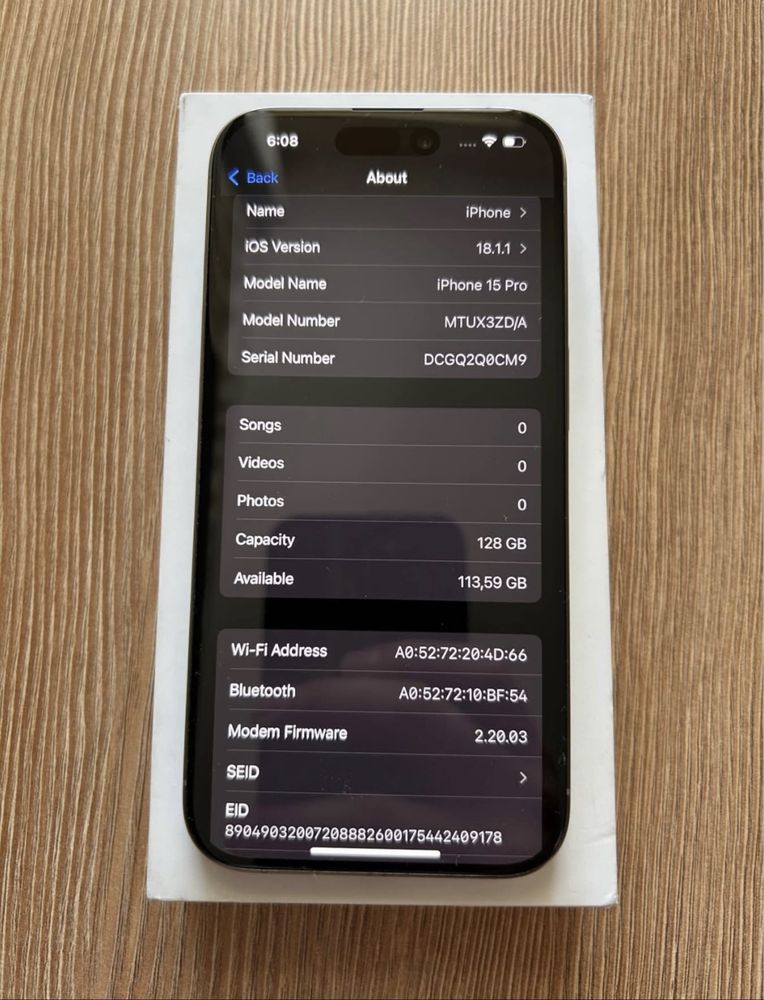 Iphone 15 pro 128 GB