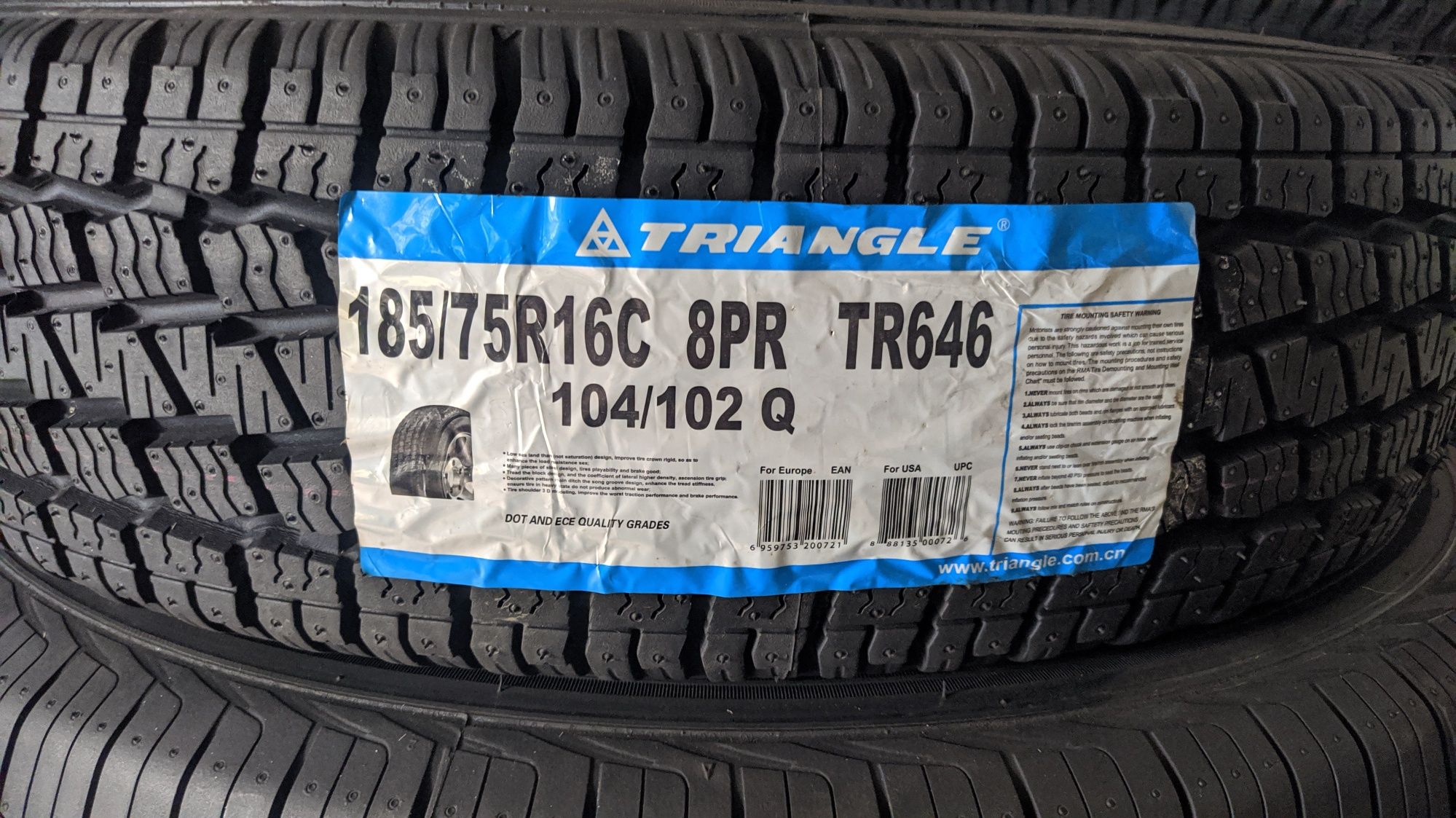 185/75R16C Triangle