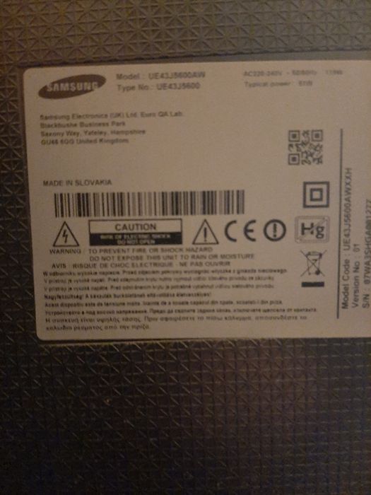 Televizor samsung smart pt. piese