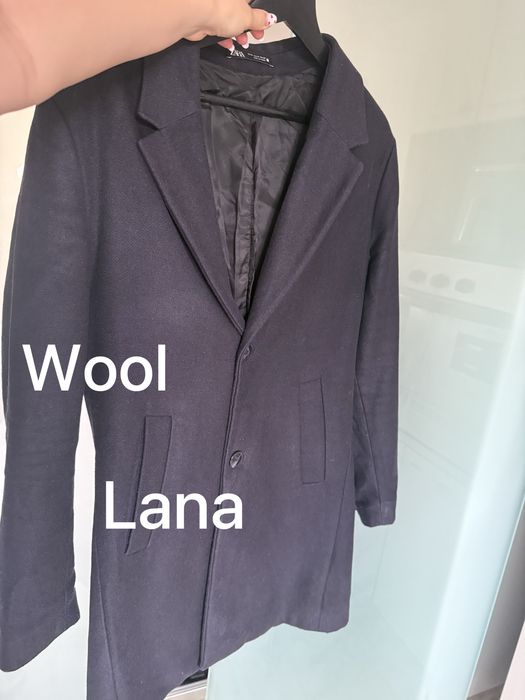 Palton barbatesc lana zara