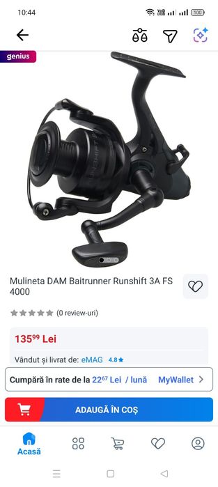 Mulinete pescuit noi, somn, crap, spining.