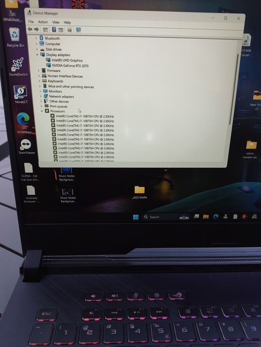 Laptop Gaming Asus Rog Editie Limitata (CyberPunk) i7-10875h RTX2070