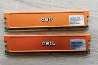Kit Memorie RAM DDR2 GEIL 800mhz PC6400 CL4 2x1GB